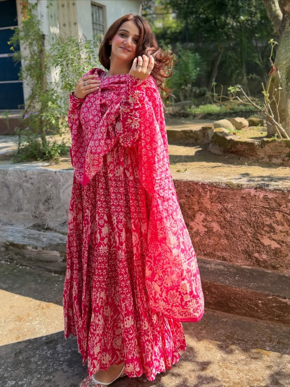 Floral Printed Gawon Set